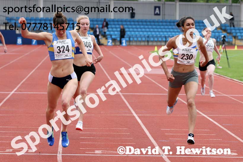 Senior womens 400 metres, Northern Senior and Under-20s Champs., SportsCity, Manchester. Photo: David T. Hewitson/Sports for All Pics